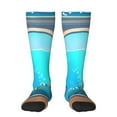 thumbnail image 2 of Lsque Underwater Aquarium Arches Printed Crew Socks Men's Women's LightWeight Thin Casual Calf Socks ,Knee High Socks,Cotton Socks, 2 of 9