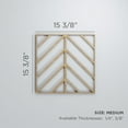 thumbnail image 3 of Ekena Millwork 15 3/8"W x 15 3/8"H x 3/8"T Medium Genoa Decorative Fretwork Wood Wall Panels, Hickory, 3 of 3