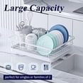 thumbnail image 2 of Kitsure Dish Drying Rack- Space-Saving Dish Rack  Dish Racks for Kitchen Counter  Durable Stainless Steel Kitchen Drying Rack with a Cutlery Holder  Drying Rack for Dishes  Knives  Spoons, 2 of 7