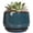 Retro Blue, variant on Ordivic 5 Inch Red Ceramic Planter with Drainage Hole and Saucer – Round Flower Pot for Indoor Plants, Modern Home Decor