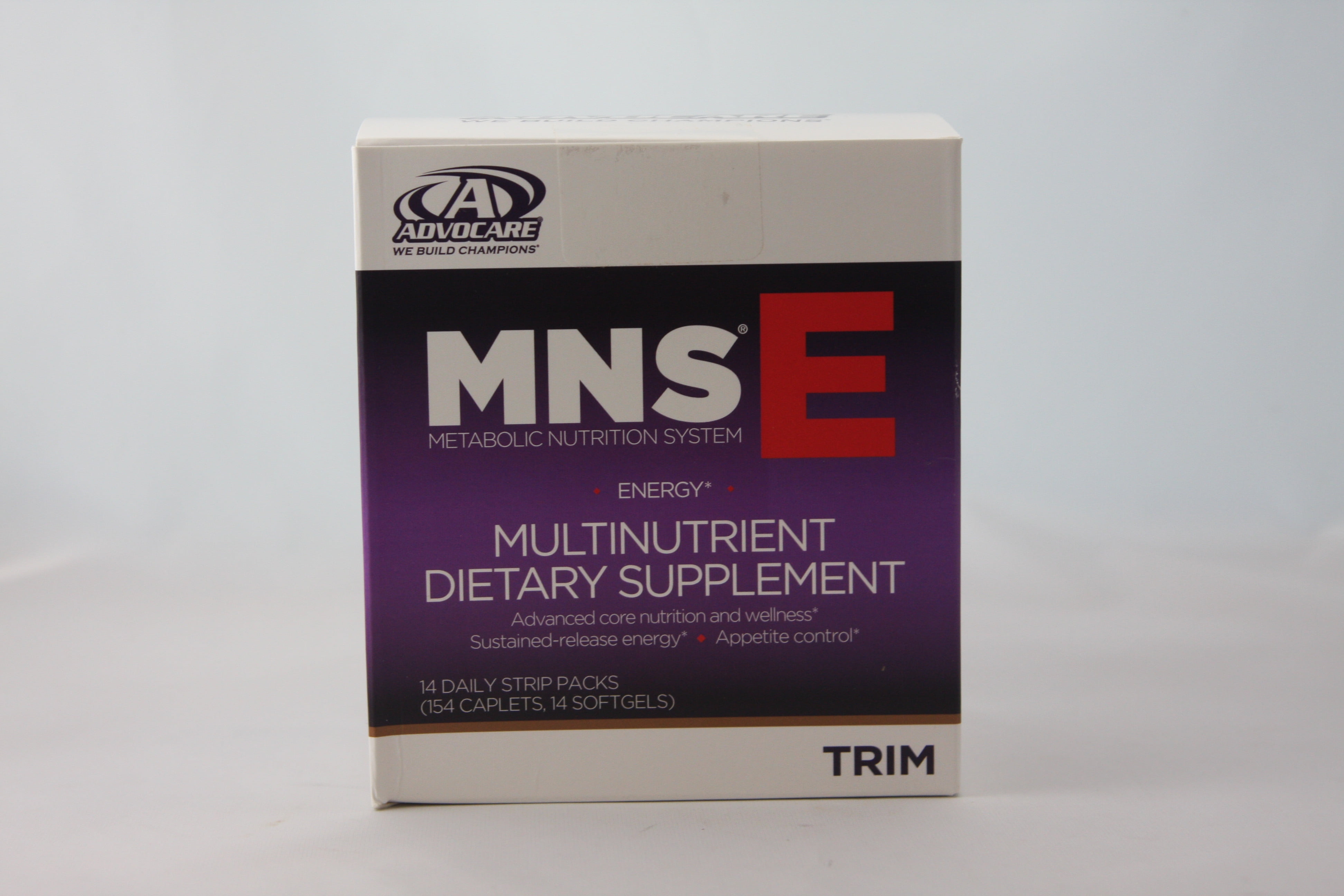 AdvoCare MNS E Multinutrient Dietary Supplement 14 Daily Strip Packs