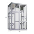thumbnail image 6 of CQSXDA Multi-Functional Outdoor Wooden Catio with 4 Platforms and 2 Napping Houses,  2 Locks,Enclosure for Cats Play Rest, 6 of 8