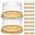 thumbnail image 1 of Miangastore 20Pcs Cake Box Clear Plastic Cake Carrier Single Cake Container for Home Party Bakery Shop, 1 of 9