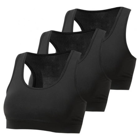 

Xmarks Women s Seamless Racerback Sports Bra High Impact Support Yoga Gym Workout Fitness Black L