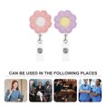 thumbnail image 5 of Baluue Badge Clips Retractable Sunflower Shape Abs 2Pcs, 5 of 8