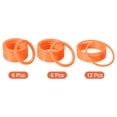 thumbnail image 3 of Unique Bargains 4cm 6mm 8.5cm Plastic Carnival Ringtoss Rings Game Hoop, Orange 24 Pack, 3 of 5