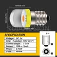 thumbnail image 4 of Ruiandsion E10 Mini LED Bulb, 0.15W 2800K Warm Yellow,DC 3V for Dollhouse Miniature Projects,5-Pack, 4 of 9