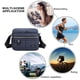 thumbnail image 1 of Bolsa bandolera de lona reflectante para hombre, para teléfono, viaje de trabajo (azul horizontal) Ehuebsd Para Estrenar, 1 of 9