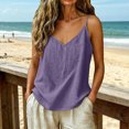 thumbnail image 4 of GHIIYER Sleeveless V Neck Tank Tops for Women with Pockets Solid Casual Blouses Camisole Top Size S, 4 of 7