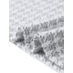 thumbnail image 5 of Blusas Houndstooth INSPIRE CHIC para mujeres, elegante cuello redondo, top de manga corta elástico para oficina, M blanco, 5 of 6