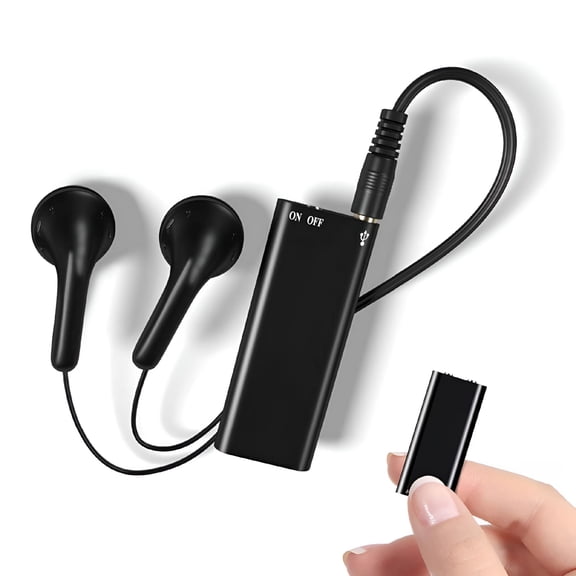 GJX 8GB Voice Activated Recorder with Playback, Portable Mini Tape Recorder Audio Recorder MP3 for Lecture Interview Meeting Class