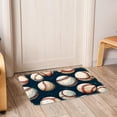 thumbnail image 6 of Baseball Polyester Non-Slip Machine Washable Office Mat - Door Mat Chair Rugs Door Mats, 6 of 6