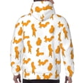 thumbnail image 7 of Salouo Cartoon Squirrel Pattern Men's Fall Hoodie Sweatshirt,Sport Hoodie with Pockets for Men Pullover Casual Hooded Sweatshirt-3X-Large, 7 of 7