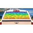 thumbnail image 2 of SignMission Faces Rear Window Graphic Back Truck Decal SUV View Thru Vinyl, 18" X 58",, 2 of 4