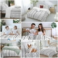 thumbnail image 5 of Boho Geometric Bedding Duvet Cover Set Full Size 4 Pieces Bohemian Abstract Art Tribal Black White Bedding Set with Zipper Closure, 1 Comforter Cover 86x86 Inches 1 Flat Sheet & 2 Pillow Cases, 5 of 7