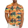 thumbnail image 2 of ZRGHAOYLQ Mens Hawaiian Shirts Slim Fit Button Down Dress Shirt Plus Size Short Sleeve Tshirts Summer Tropical Beach Vacation Shirts Fashion Palm Tree Print T Shirts, 2 of 6