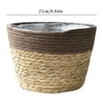 thumbnail image 3 of TERGAYEE Seagrass Basket Planters,Flower Pots Cover Storage Basket Plant Containers,Hand Woven Basket Planter with Plastic Liners Straw Flower Pot, 3 of 7