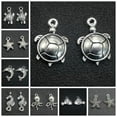 thumbnail image 2 of EOEMY 25Pcs Tibet Silver Tone Alloy Ocean Fish & Sea Animal Charm Pendants Various-3# Starfish 16X12mm, 2 of 9