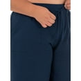 thumbnail image 3 of Athletic Works Women's Plus Size 9" French Terry Drawstring Lounge Shorts, Size 1X-5X, 3 of 7