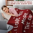 thumbnail image 4 of Manta polar Blanket WRAPIX I Love You More, 152 x 203 cm, 4 of 7