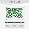 thumbnail image 6 of Haiem Pillowcase for Hair and Skin Queen - Leopard print St. Patrick's Day Printed Soft Pillowcase with Envelope Closure-16"x24", 6 of 9