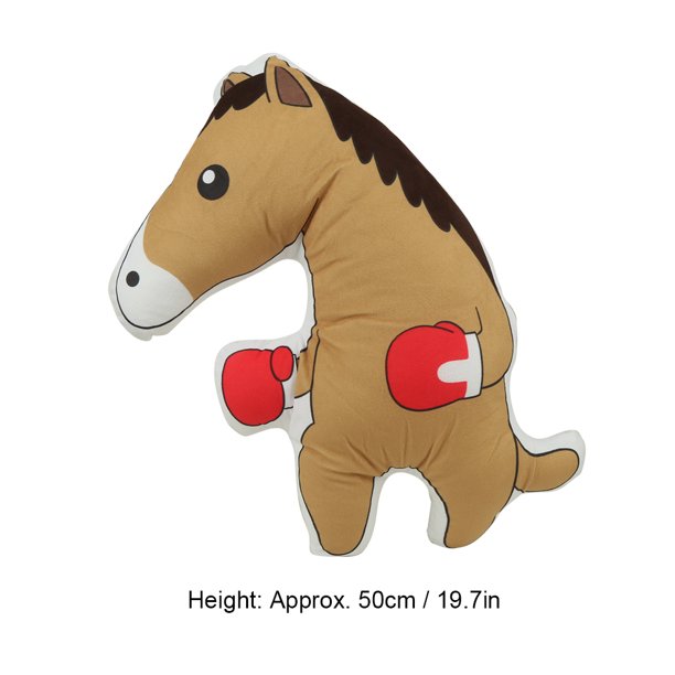Muñeca Caballo Divertido Dibujos Animados Emoción Peluche Muñeca Animal Relleno Mascota Caballo Almohada