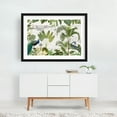 thumbnail image 2 of Vintage Caribbean Tropical Journey - Illustration Botanical Tropical Vintage Bird Floral Nature Map Black Framed Wall Art Print 12 x 18 inches, 2 of 4