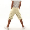 thumbnail image 6 of Vamuko Cargo Shorts Womens Knee Length Drawstring Bermuda Shorts Summer 2026 Baggy Casual Short Loose Fit Plus Size Capri Shorts with Pockets Beige 2XL, 6 of 10