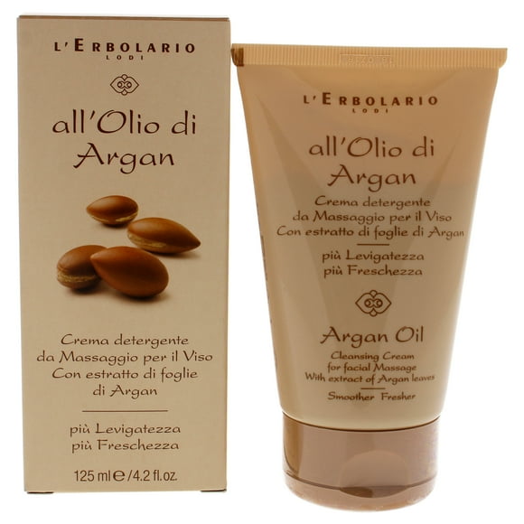 Limpiador LErbolario Crema limpiadora de aceite de argán 4.2 oz