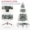 thumbnail image 5 of Christmas Tree, 7.5ft Snow Flocked Artificial Christmas Tree, Green Flocked Christmas Tree,Plastic Artificial Christmas Tree, Household Supplies & Décor Christmas Trees 7.5ft Snow Flocked Artificial, 5 of 11