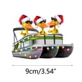 thumbnail image 3 of Puntoco Iron Art Funny Pontoon Ship Ornamento Regalo de Navidad para los amantes de los pontones Puntoco Puntoco-1436, 3 of 5