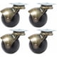 thumbnail image 1 of Rueda giratoria de 4 bolas con freno, rueda giratoria con bola de cobre, ruedas para silla de oficina, latón antiguo, 2,0 pulgadas (50mm), 1 of 6
