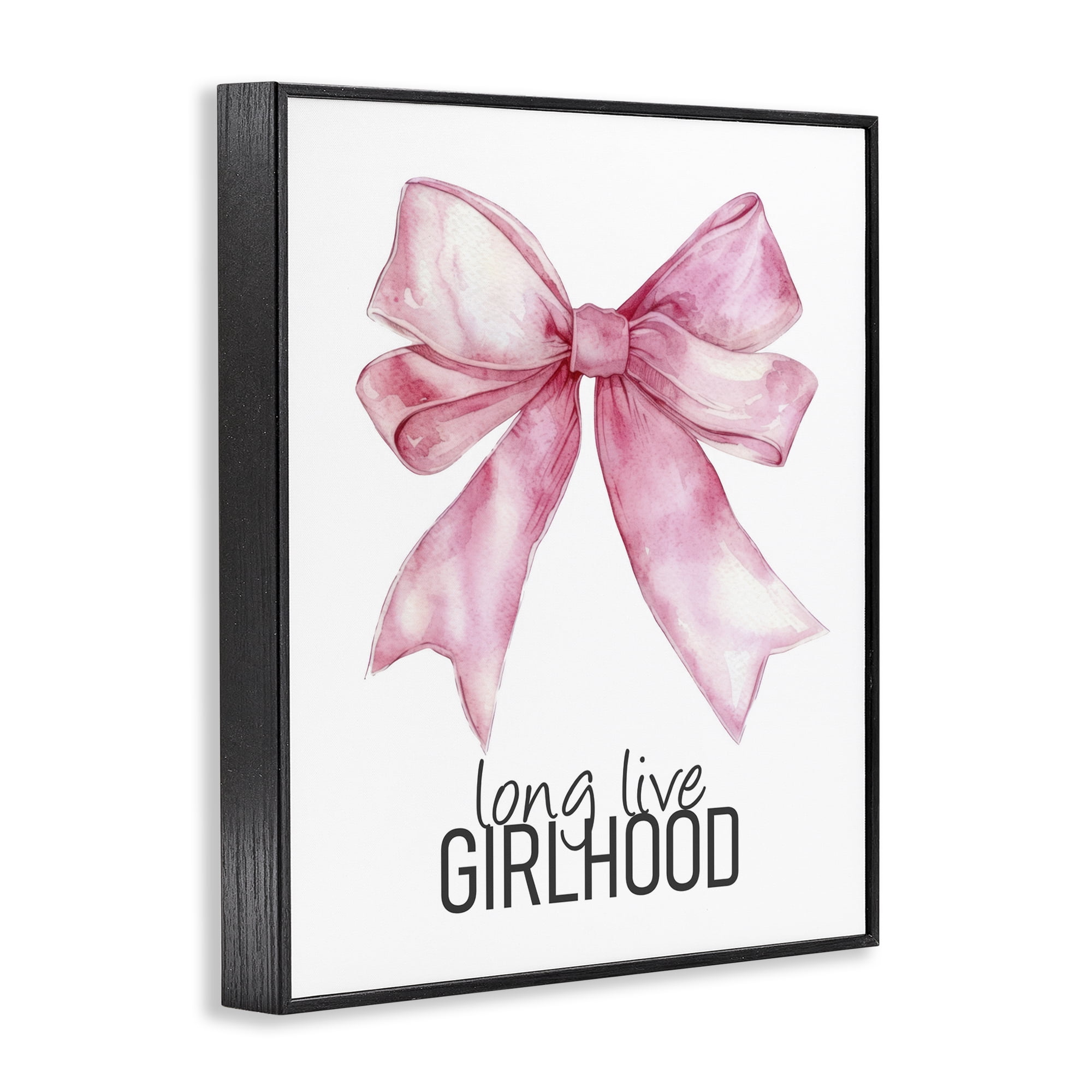 Long Live Girlhood Black Framed Giclee Art, design by Kim Allen