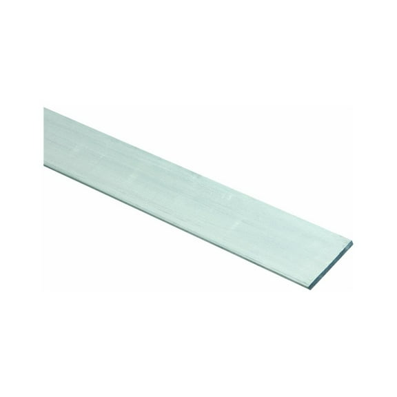 National Hardware Aluminum Rectangular Bar - Anodized, Weather-Resistant - 1-1/2" x 72" x 1/8" Silver
