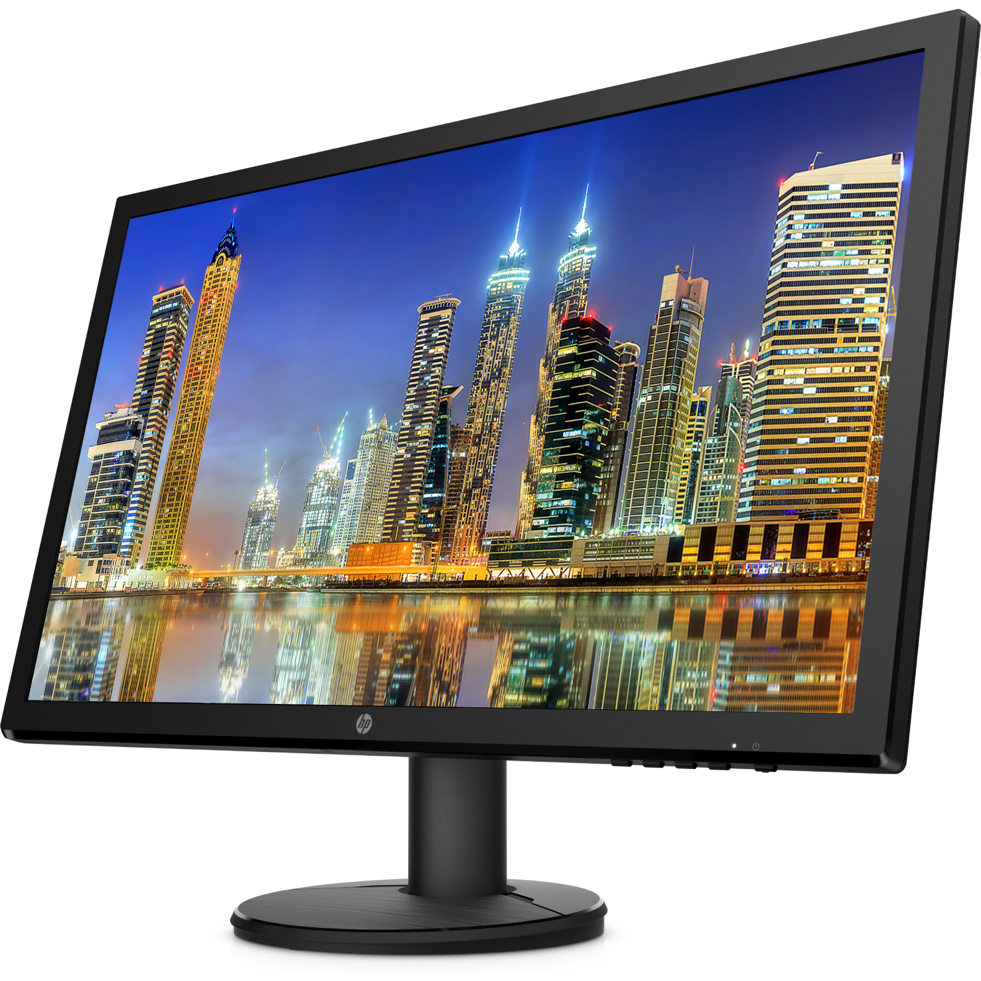 HP V24 24 inch TN Full HD 1920 x 1080 LED Backlit LCD Monitor 2-Pack Bundle with HDMI and VGA ports, AMD FreeSync, 75Hz Refresh Rate, Low Blue Light and Desk Mount Clamp Dual Monitor Stand