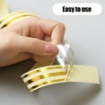 thumbnail image 3 of OFFIGAM 5 Roll Caulk Stickers High Transparency Gold Finish for Home Flooring 1InchX5.5Yards, 3 of 5