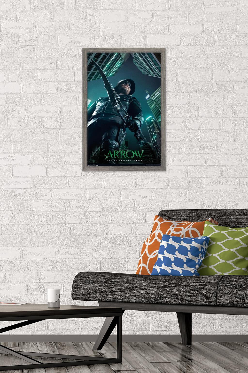 DC Comics TV - Arrow - Key Art Wall Poster, 14.725" x 22.375", Framed