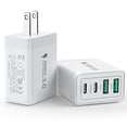 thumbnail image 1 of [Cargador] Cargador de pared USB C Yosou, adaptador de corriente PD de 40 W y 4 puertos, 1 of 6