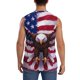 thumbnail image 4 of Balery USA Eagle with Spread Wings Camisetas sin mangas para hombre, absorbe la humedad y protege contra el mal olor.-Small, 4 of 7