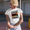 thumbnail image 2 of Distressed Just a Boy Who Loves Garbage Trucks, Garbage Man or Collector Themed, Baby Blue T-Shirt, Small, 2 of 5