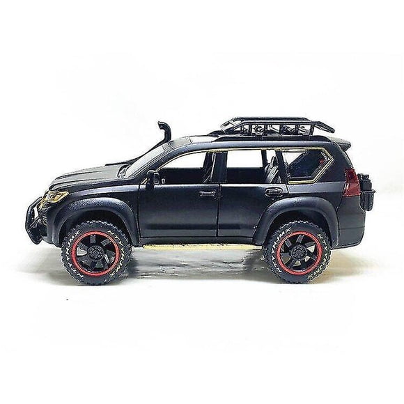 Coche de juguete Toyota Prado SUV a escala 1:24 de metal fundido a presión para niños