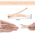 thumbnail image 2 of 24 Piezas Pinzas para el Cabello de Doble Agarre Pinzas para el Cabello de Metal Pasadores para el Cabello para Mujer para Hacer Cabello, Suministros de salón (Crema), 2 of 5