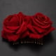 thumbnail image 4 of 2X Pinza de Pelo de Flor Rosa Diapositiva Alfiler de Bailarina de Flamenco Broche de Flores Clip de Estilo de Cabello, 4 of 5