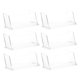 thumbnail image 5 of CRILSTYLEO 6Ud Tarjetas De Transparente Para Oficina Con Material Premium, 5 of 8