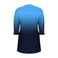 thumbnail image 7 of Qulqfy 3/4 Sleeve Womens Dresses Mini Blue Casual Short V Neck Tunic Dresses Womens Fall Dresses 2025 XL, 7 of 7