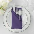 thumbnail image 4 of Lann's Linens Set of 12 Reusable Cloth Dinner Napkins, 20-inch Polyester Fabric Napkins for Holidays, Weddings and Events, Machine Washable, Purple, 4 of 8