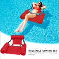 thumbnail image 5 of Lngoor Foldable Backrest Inflatable Pool Float Lounge, Red, 5 of 6