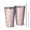 Pink Daisy Flower, variant on 16oz Tumblers Blue Daisy Flower Pattern Stainless Steel Vacuum Insulated Double Wall Travel Tumbler Cups Mug with Lid and Straw,Cleaning Brush for Coffee,Tea