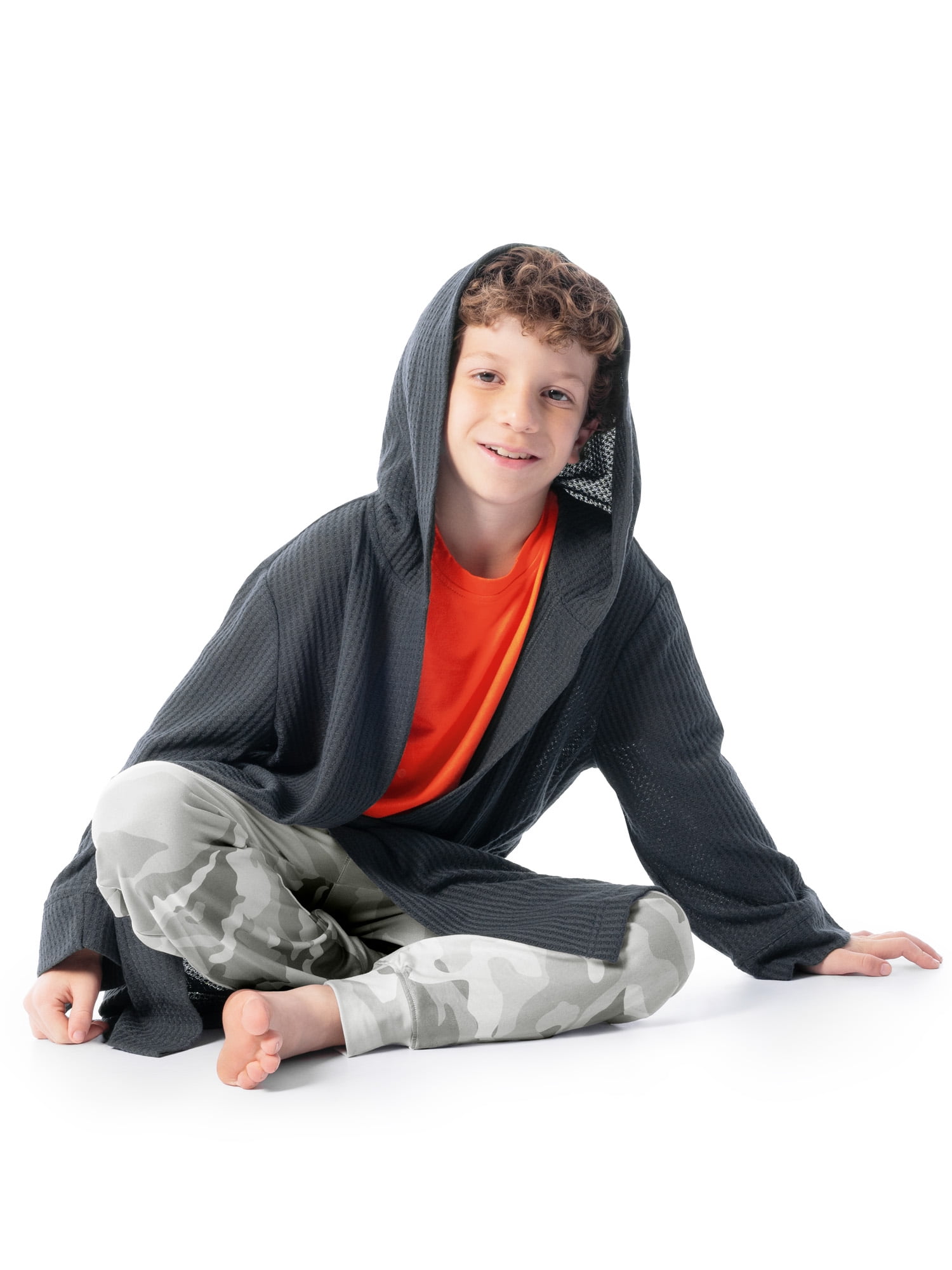 Fruit of the Loom Boy's & Girl's Waffle Pajama Sleep Robe, Sizes 4/5 -14/16