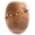 thumbnail image 2 of 2 pulseras de tobillo con forma de corazón para mujer, pulsera de tenis con diamantes de imitación de cristal para niñas, tobillera de eslabones cubanos, tobilleras con colgante de corazón de tenis de, 2 of 4
